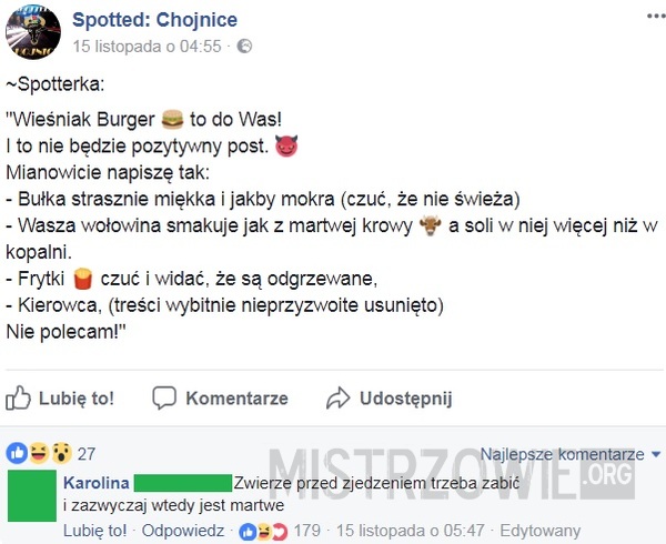 Wieśniak Burger –  