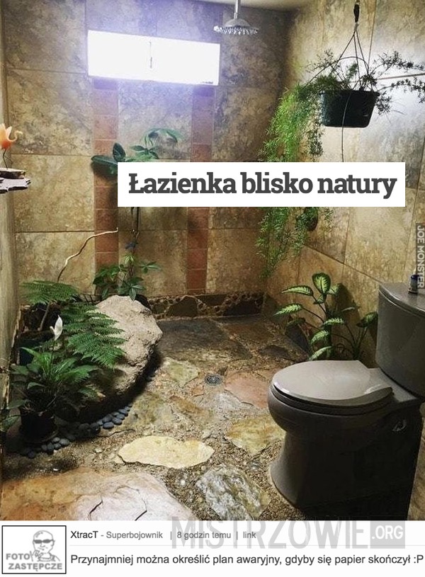 Łazienka blisko natury –  