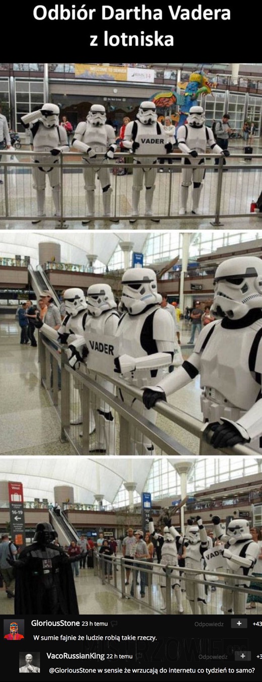 Odbiór Dartha Vadera z lotniska –  