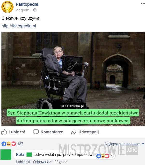 Stephen Hawking –  