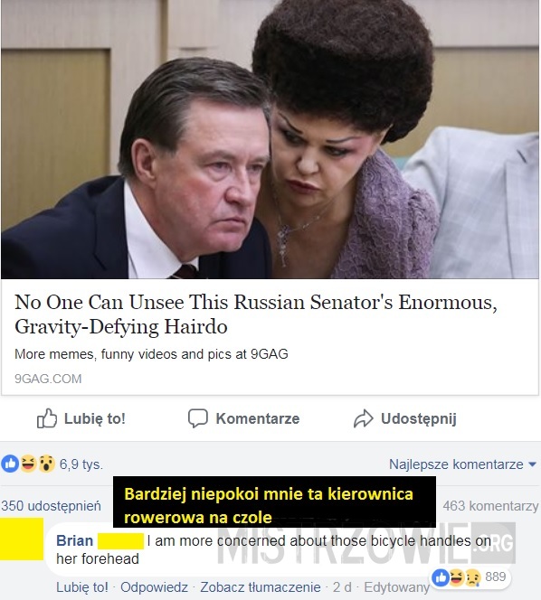 Fryzura rosyjskiej senator –  