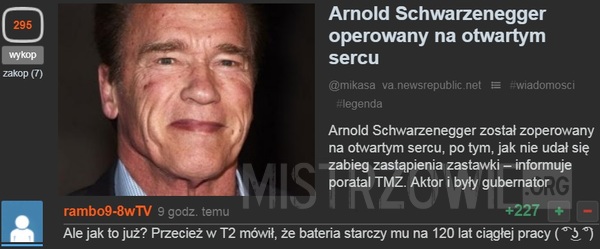 Arnold Schwarzenegger –  