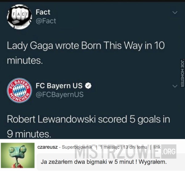 Lady Gaga vs. Lewandowski –  