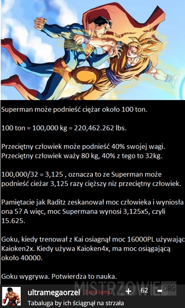 Superman vs Goku –  