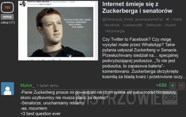 Zuckerberg –  