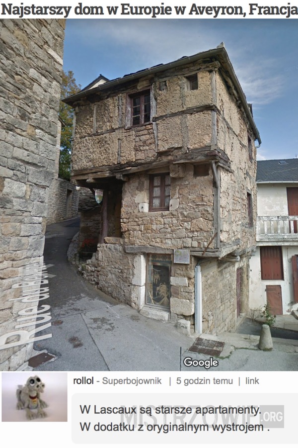Najstarszy dom w Europie - Aveyron, Francja –  