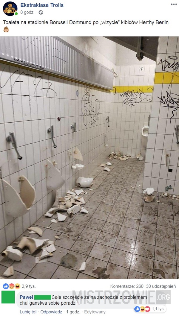 Toaleta na stadionie Borussii Dortmund –  