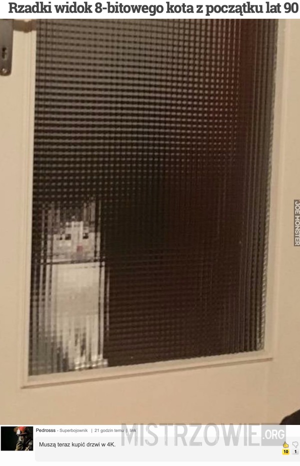 Rzadki widok 8-bitowego kota z początku lat 90 –  