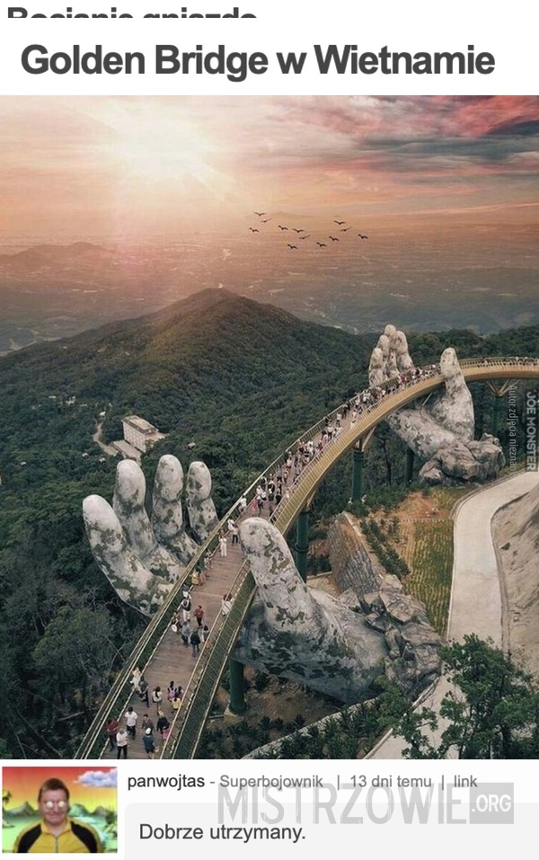 Golden Bridge w Wietnamie –  