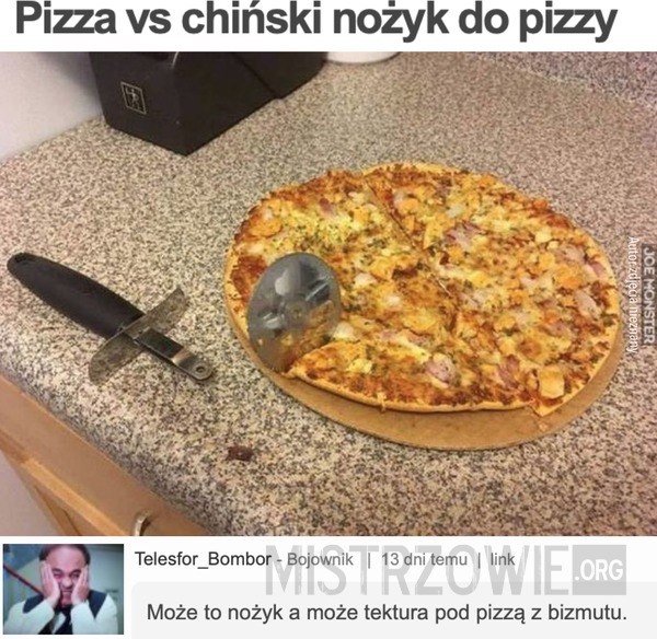Pizza vs chiński nożyk do pizzy –  