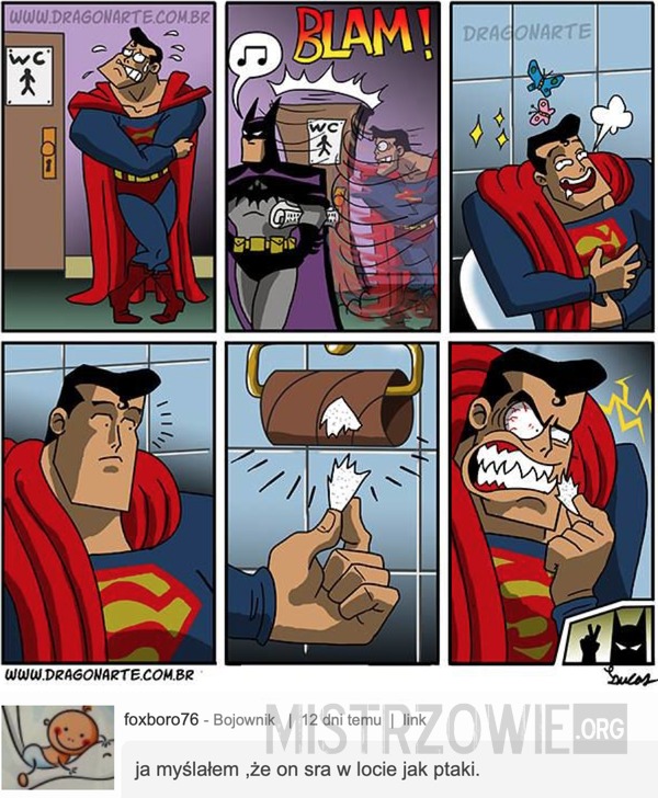 Superman w toalecie –  
