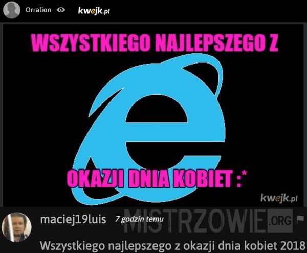 Internet Explorer –  