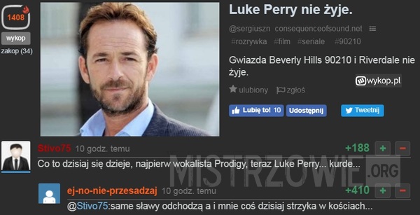 Luke Perry –  