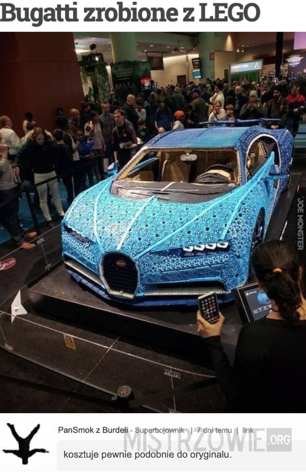 Bugatti zrobione z LEGO –  