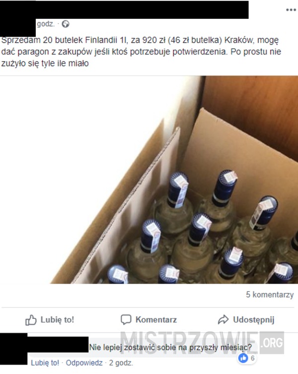 Sprzedam 20 butelek Finlandii –  