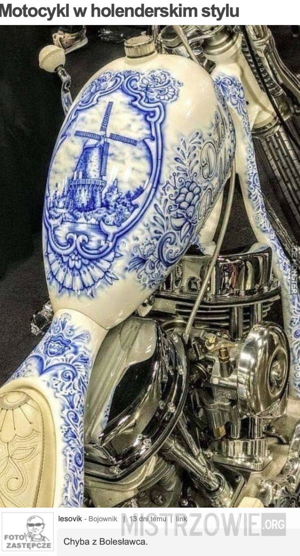 Motocykl w holenderskim stylu –  