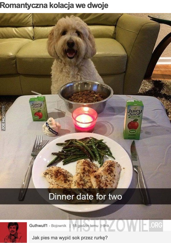 Romantyczna kolacja we dwoje –  