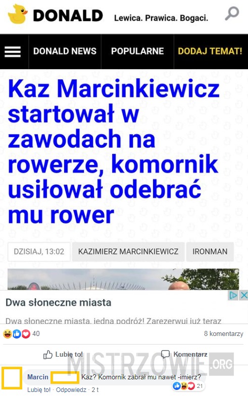 Kaz Marcinkiewicz –  