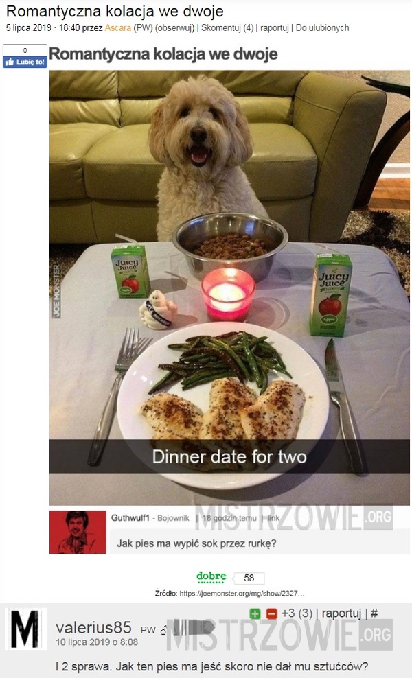 Romantyczna kolacja we dwoje 2 –  