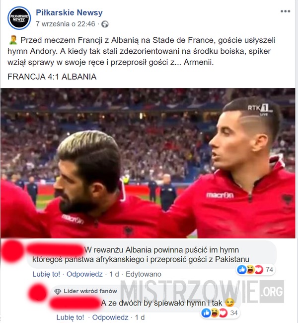 Francja - Albania –  