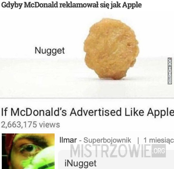 McDonald vs Apple –  