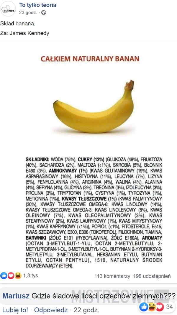 Skład banana –  
