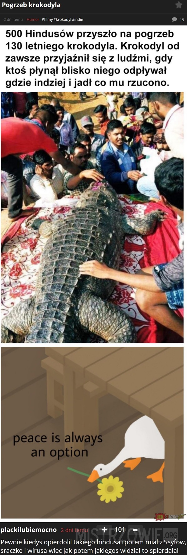 Pogrzeb krokodyla –  