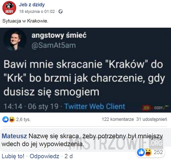 Sytuacja w Krakowie –  
