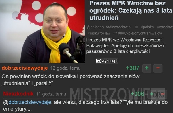 Prezes MPK Wrocław –  