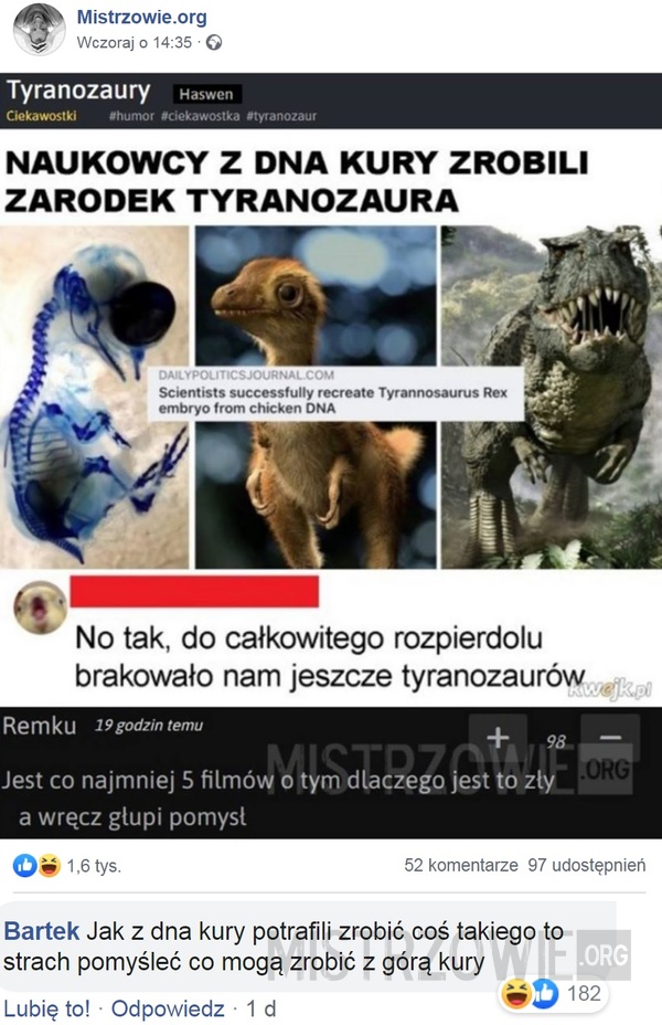 Tyranozaury –  