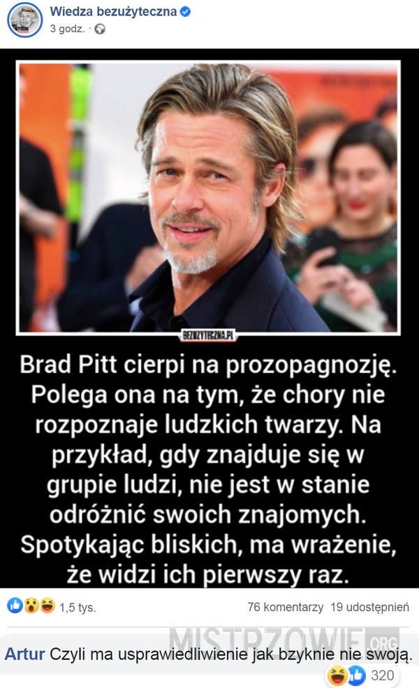 Brad Pitt –  