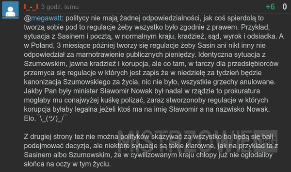 Poziom polskiej sceny politycznej –  