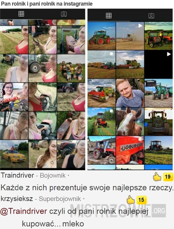 Pan rolnik i pani rolnik na instagramie –  