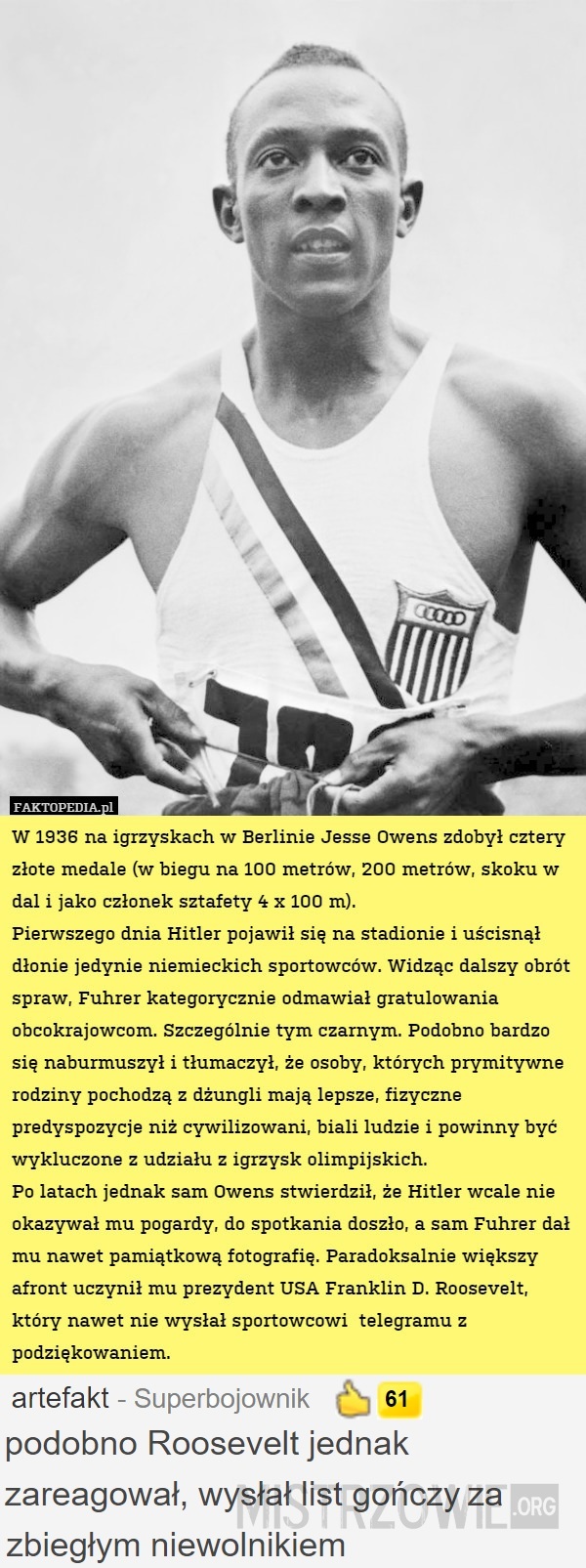 Jesse Owens –  