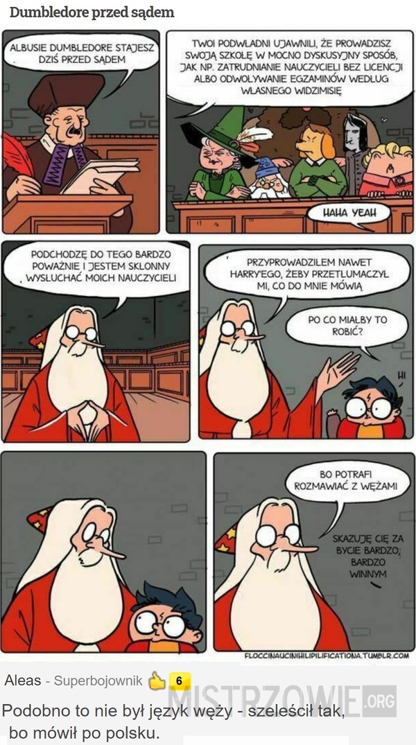 Dumbledore przed sądem –  