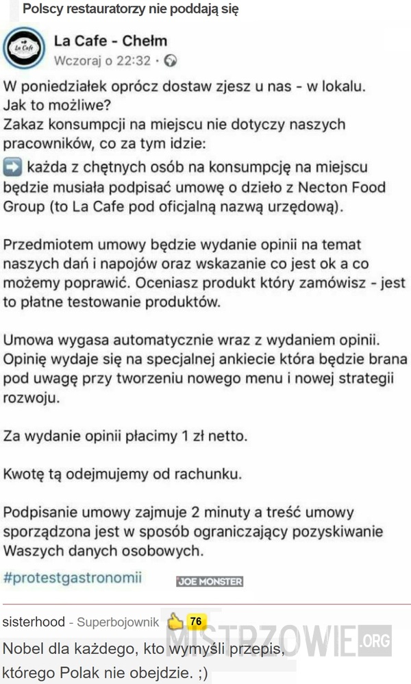 Polscy restauratorzy nie poddają się –  