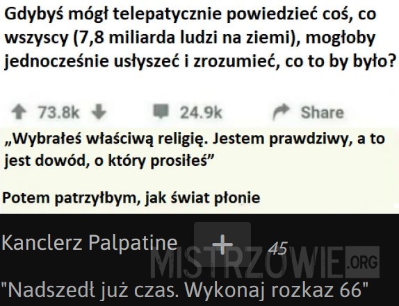 Co to by było..? –  