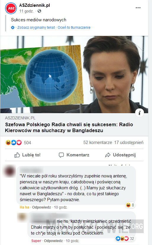 Polskie Radio Kierowców działa na całym Świecie! –  