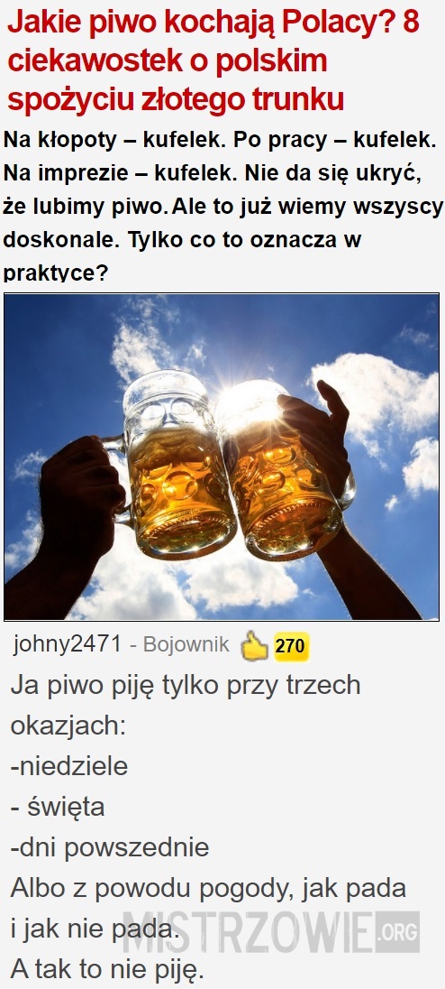 Jakie piwo kochają Polacy? –  