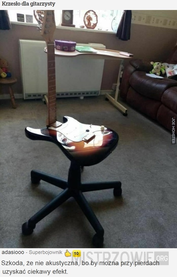 Krzesło dla gitarzysty –  