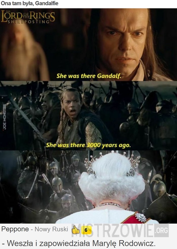 Ona tam była, Gandalfie –  