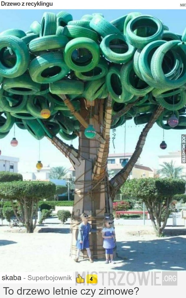 Drzewo z recyklingu –  