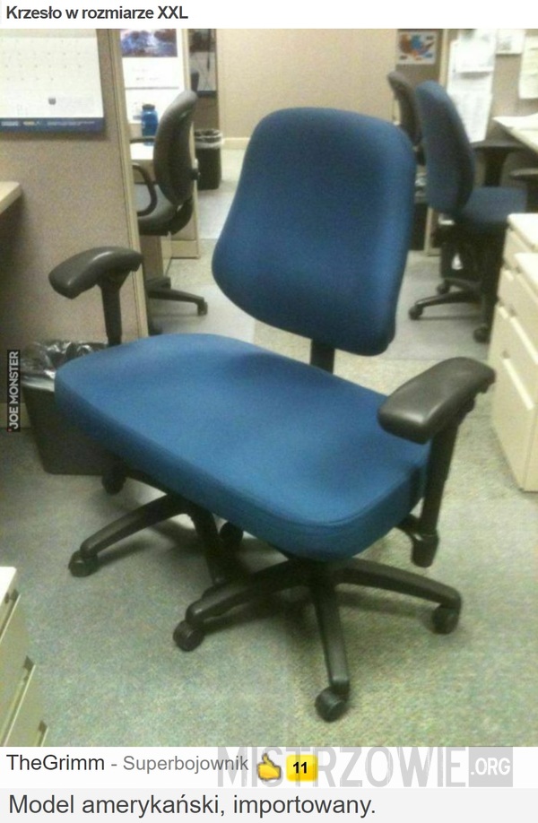 Krzesło w rozmiarze XXL –  