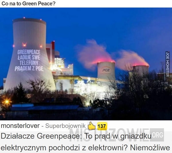 Co na to Green Peace? –  
