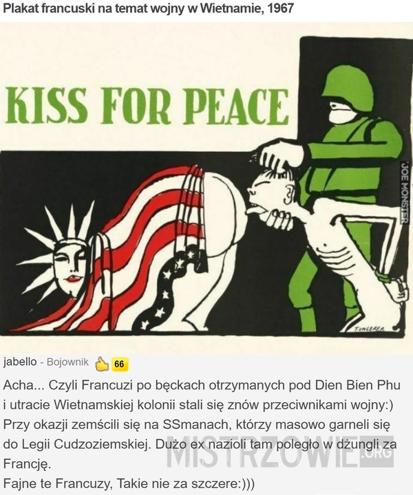 Plakat francuski na temat wojny w Wietnamie, 1967 –  