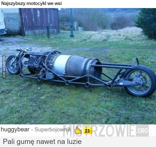 Najszybszy motocykl we wsi –  