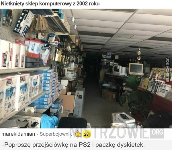 Nietknięty sklep komputerowy z 2002 roku –  