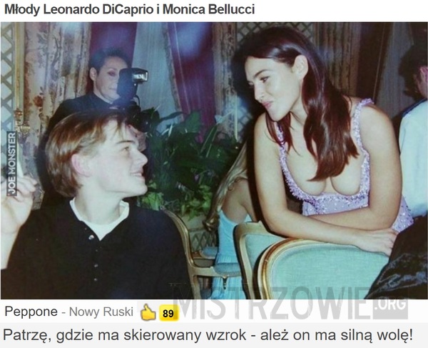 Młody Leonardo DiCaprio i Monica Bellucci –  
