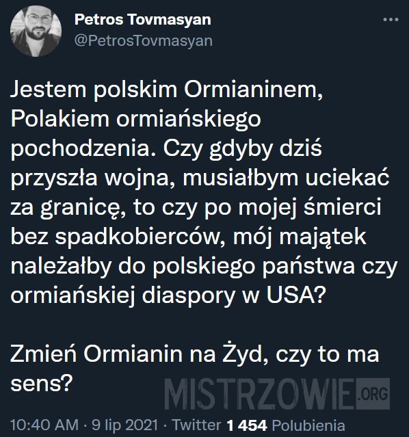 Jestem polskim Ormianinem –  
