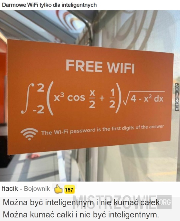 Darmowe WiFi tylko dla inteligentnych –  